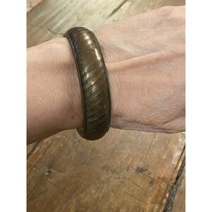 VNTG 1970's Copper  Bangle Bracelet 2.75 Wide 46.71g/1.64Oz Unisex Boho holistic